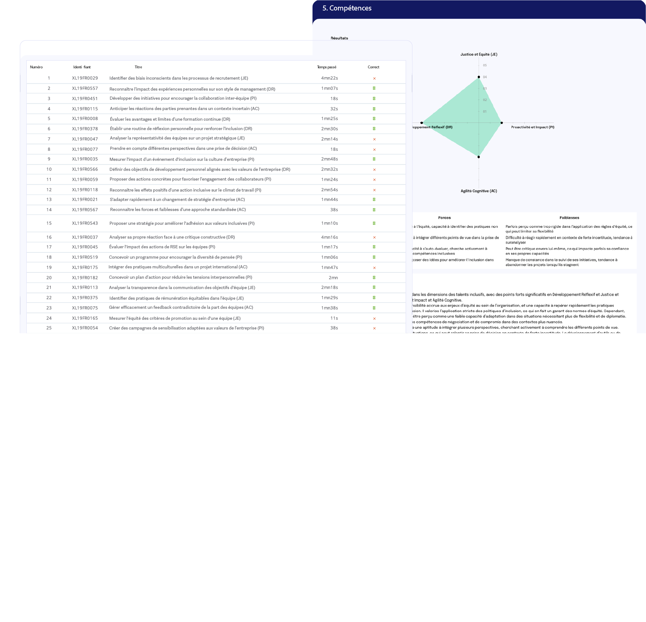 Un rapport de compétences