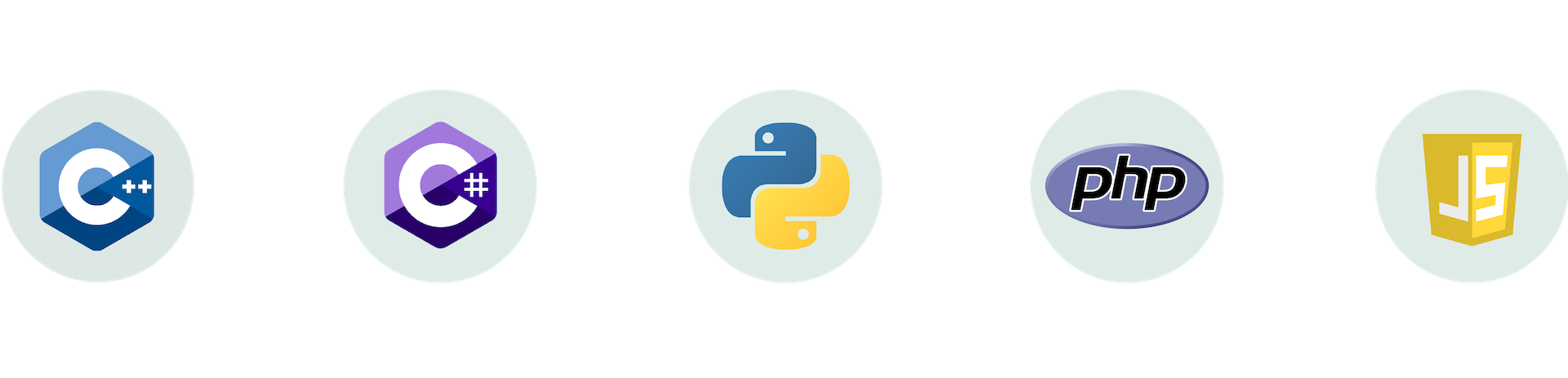 Logos of the programming language Swift, Kotlin, Haskell, COBOL, TypeScript