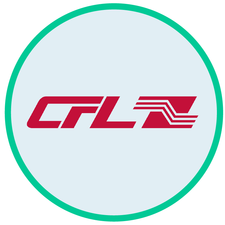 Logo of CFL, partner specializing in railway and logistics services
