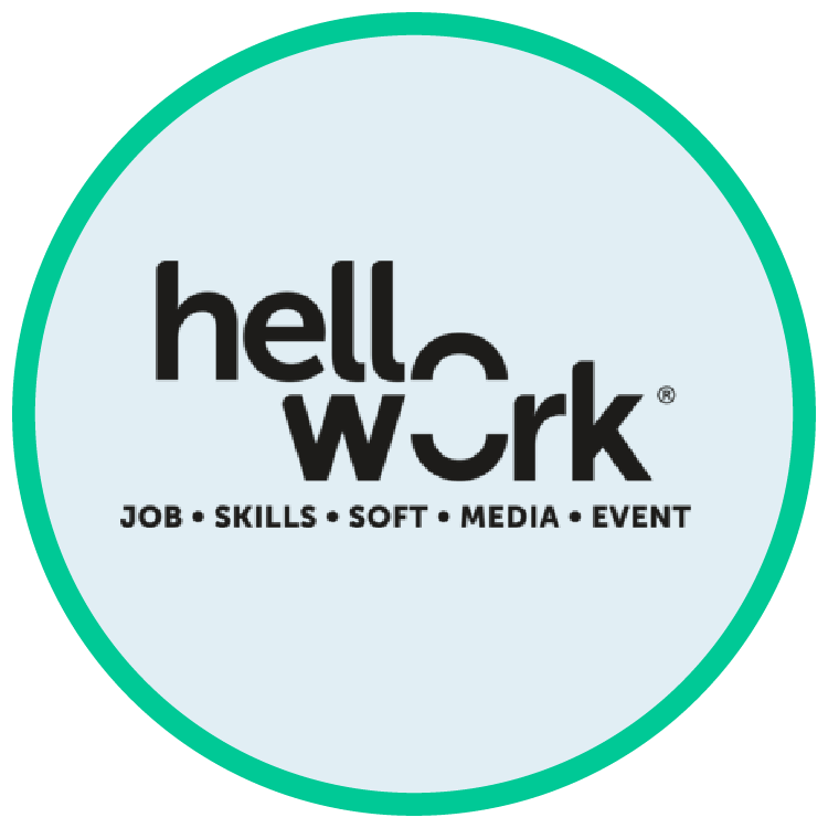 Logo of HelloWork, partner specializing in employment and career management