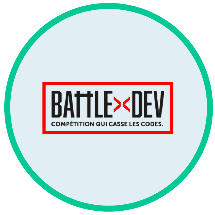 Logo of Battle Dev, partner specializing in software development competition