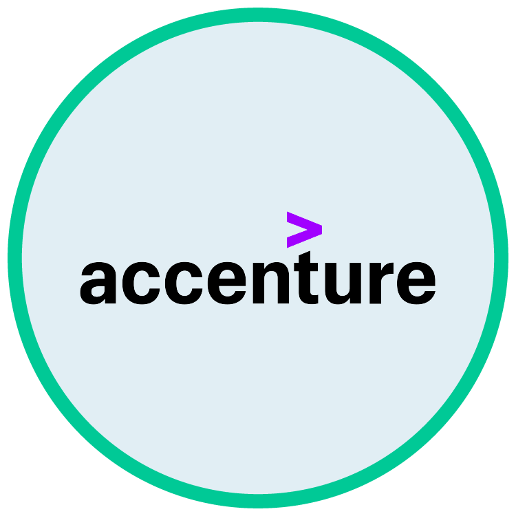 Logo of Accenture, partner specializing in consulting and technology