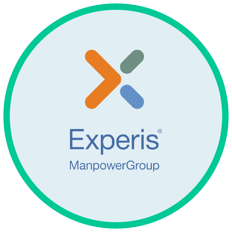 Logo of Experis ManpowerGroup, partner specializing in human resources and IT solutions
